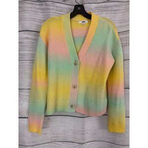 BB Dakota Steve Madden Pastel Striped Knit Cardigan Size M